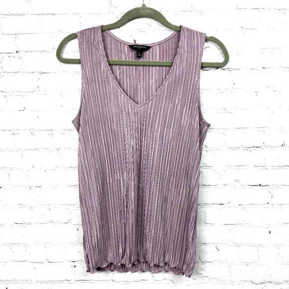 🚫SOLD! |•BANANA REPUBLIC•| Mauve Dress Gathered Tank Top - Picture 7 of 12